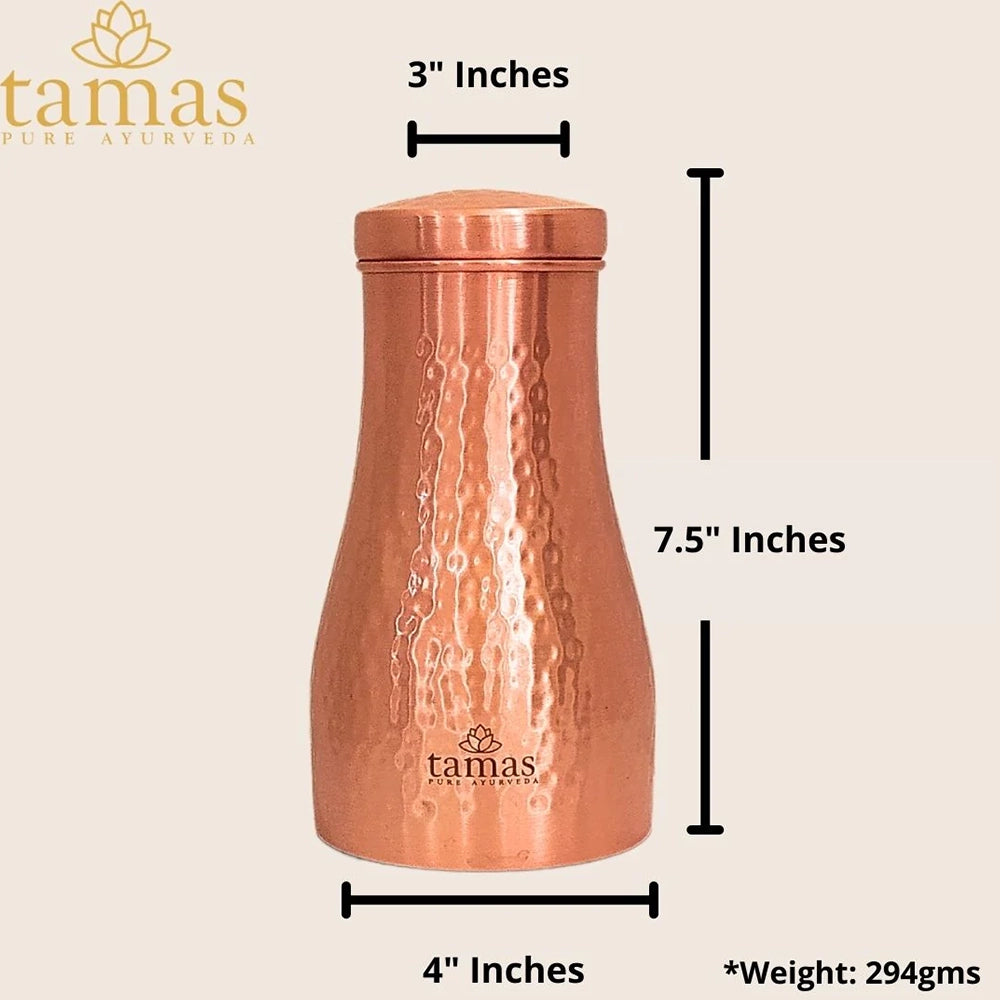 Tamas Pure Ayurveda Antique Water Jar Copper-900 ml-4