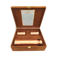 Tamas Pure Ayurveda Copper Water Bottle And Glass Set-1
