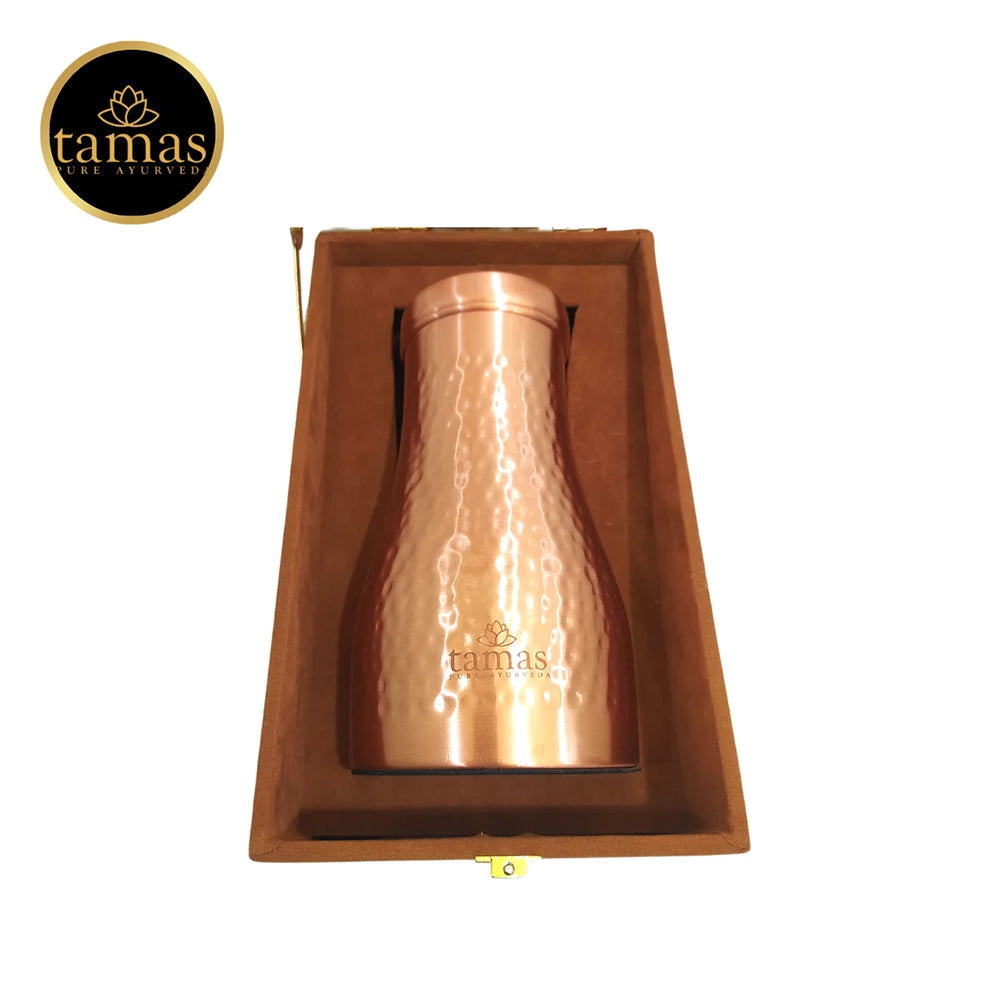 Tamas Pure Ayurveda Copper Water Jar With Luxury Gift Box- 1000ml (Pack of 2)