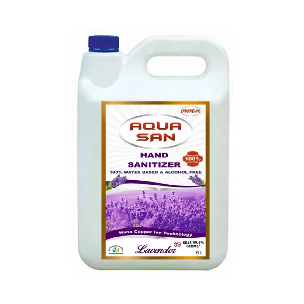 AYALA AquaSan Water-Based Hand Sanitizer For Domestic Application- 5 Ltr (Pack of 2)