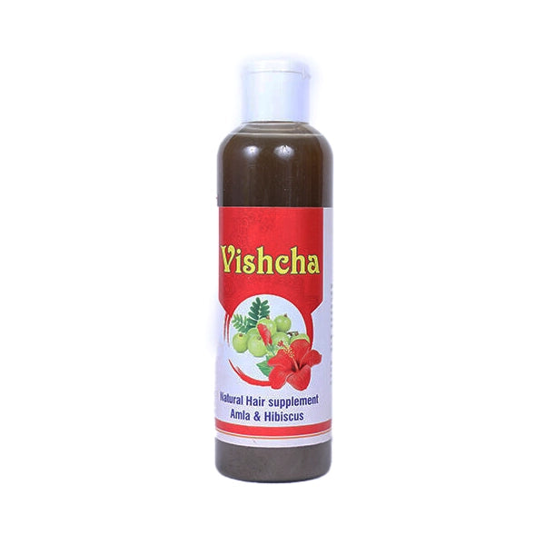 Vishcha Natural Hair supplement Amla and Hibiscus shampoo