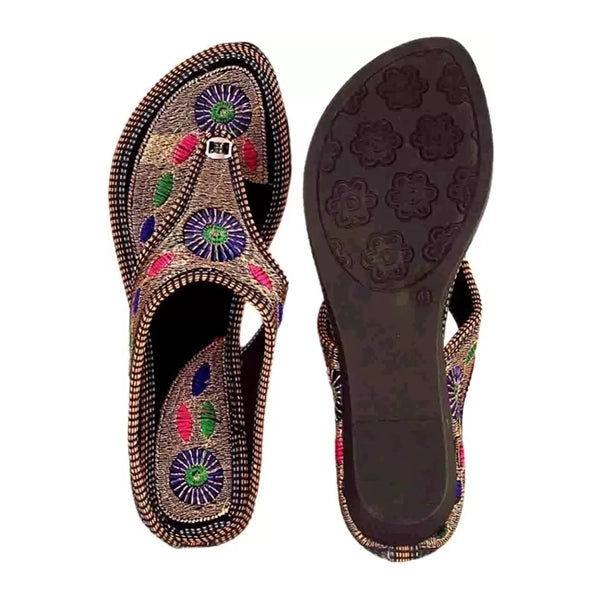 Women Multicolor Wedges Sandal (3)