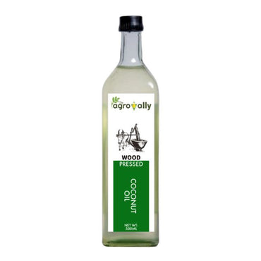 agrovally Wood Pressed Coconut Oil 500 ML-1