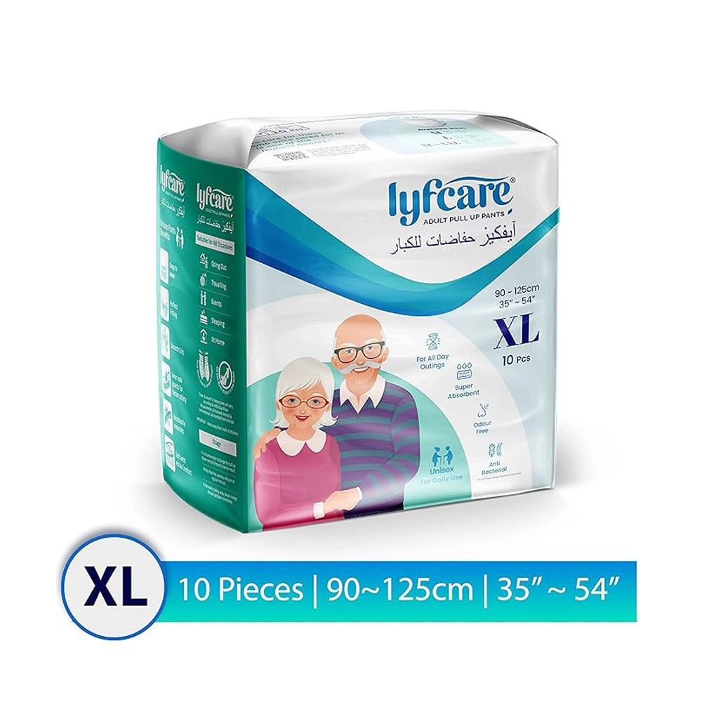 lyfcare Adult Pull Up Diaper Pants for women & men- XL size-2